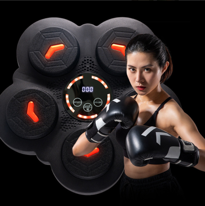 Maquina De Boxeo Inteligente Musical Con Guantes Y Bluetooth